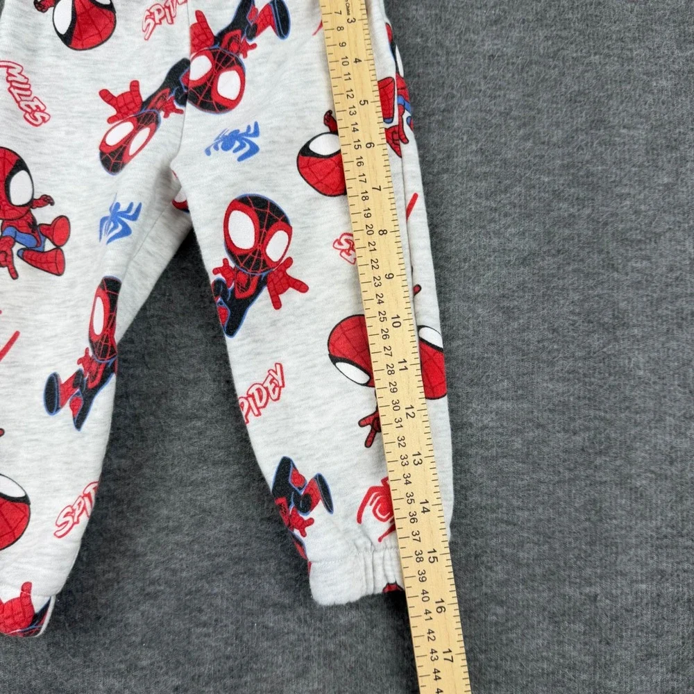 Marvel‎ Spidey and His Amazing Friends Jogger Pants Kids 9M Gray Fleece